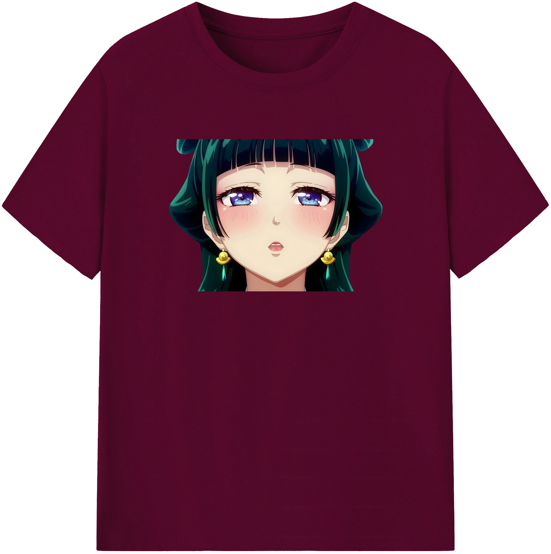 （画像用） 薬屋のひとりごと The Apothecary Diaries レディースカジュアルプリントTシャツ（綿100％）